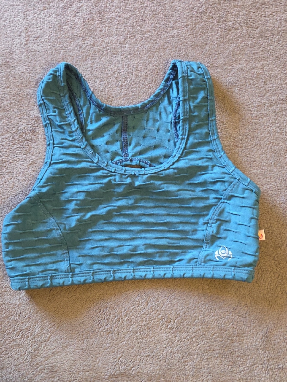 Teal Shakti Activewrar Sports Bra with Logo